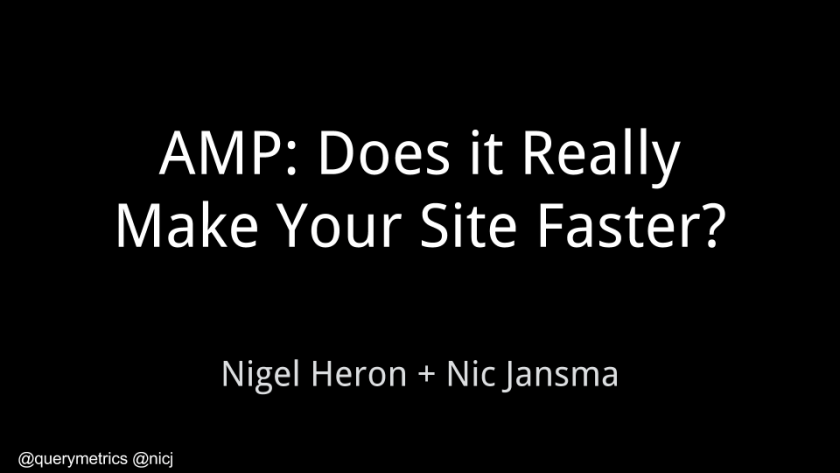 AMP: Does it really make your site faster